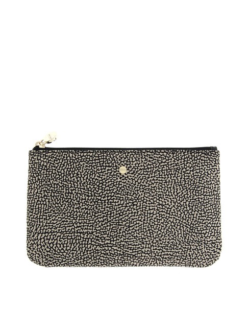 BORBONESE CLASSICA Hand clutch bag OP / NATURAL / BLACK - Women’s Bags