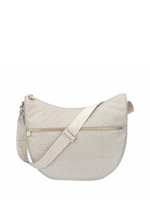 BORBONESE LUNA BAG MEDIUM LUNA Hobo bag, Medium sand - Women’s Bags