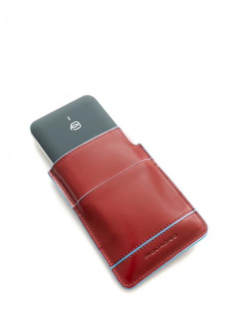 PIQUADRO Power Bank BLUE SQUARE line RED - Tablet holder& Organizer