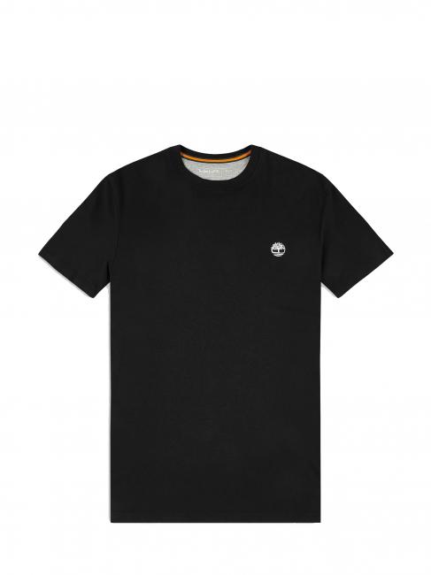 TIMBERLAND SS DUNRIVER CREW Cotton T-shirt BLACK - T-shirt