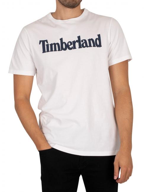 TIMBERLAND KENNEBEC LINEAR Cotton T-shirt white - T-shirt