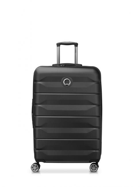 DELSEY AIR ARMOUR Large size trolley, expandable black - Rigid Trolley Cases