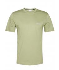 CALVIN KLEIN CHEST LOGO Cotton T-shirt sage - T-shirt - 1