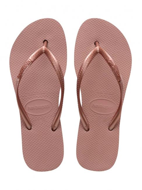 HAVAIANAS SLIM FLATFORM SLIM FLATFORM Women's flip-flops CROCUS / ROSE - Women’s shoes