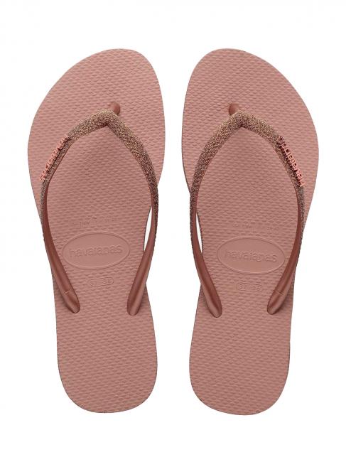 HAVAIANAS SLIM SPARKLE II Flip flops CROCUS / ROSE - Women’s shoes