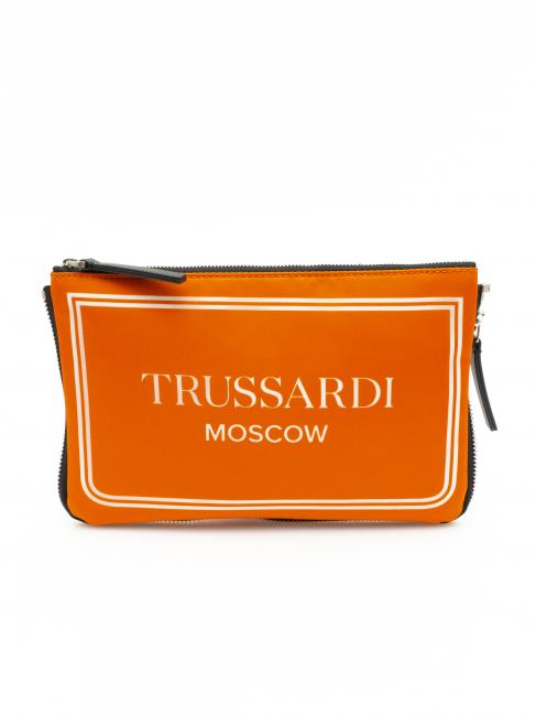 TRUSSARDI CITY POCKET Hand clutch bag moscow orange - Women’s Bags