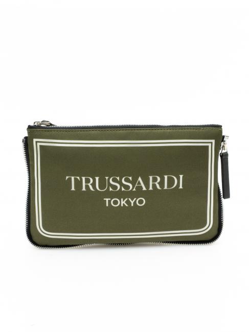 TRUSSARDI CITY POCKET Hand clutch bag tokyo green - Women’s Bags