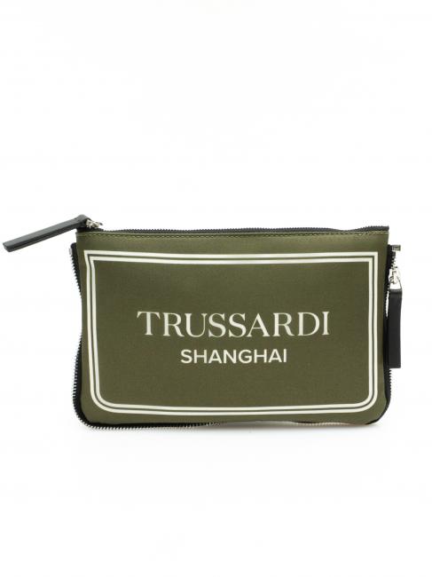 TRUSSARDI CITY POCKET Hand clutch bag shanghai green - Women’s Bags