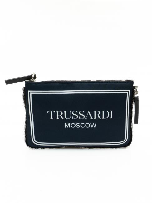 TRUSSARDI CITY POCKET Hand clutch bag moscow blue - Women’s Bags