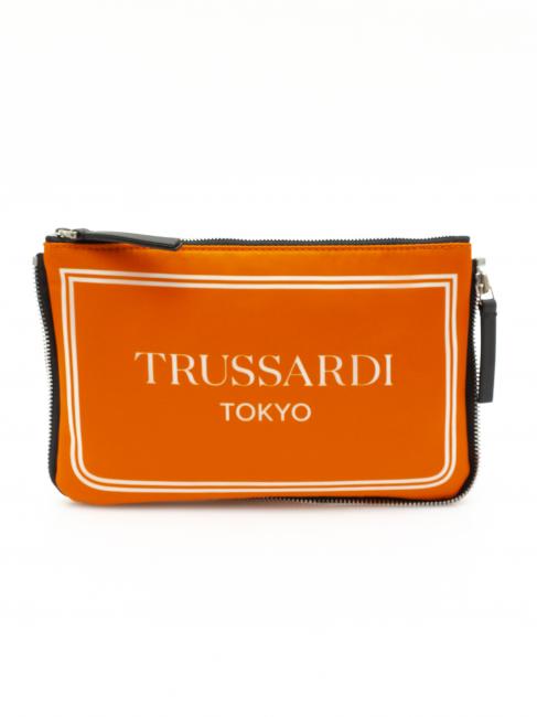 TRUSSARDI CITY POCKET Hand clutch bag tokyo orange - Women’s Bags
