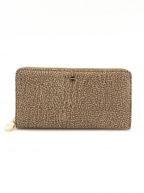 BORBONESE CLASSICA Zip Around Wallet Beiger sea - Women’s Wallets