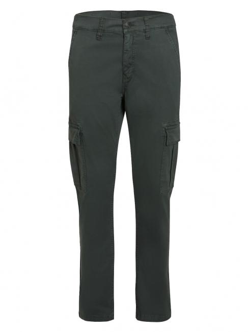 GUESS ES LONTA Cotton trousers hunter green multi - Trousers