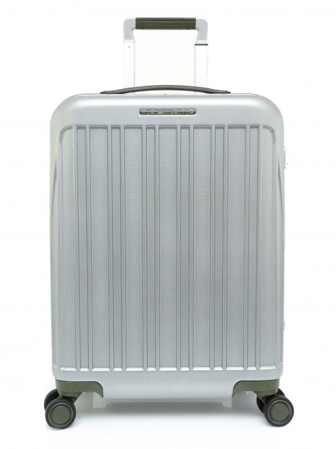 PIQUADRO RELYGHT PLUS Hand luggage trolley grey green - Hand luggage