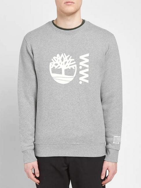 TIMBERLAND WW SWEAT Crewneck sweatshirt medium gray heather - Sweatshirts