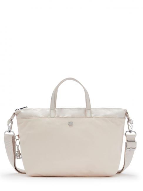 KIPLING KALA Handbag with shoulder strap ivory cloud block - Women’s Bags