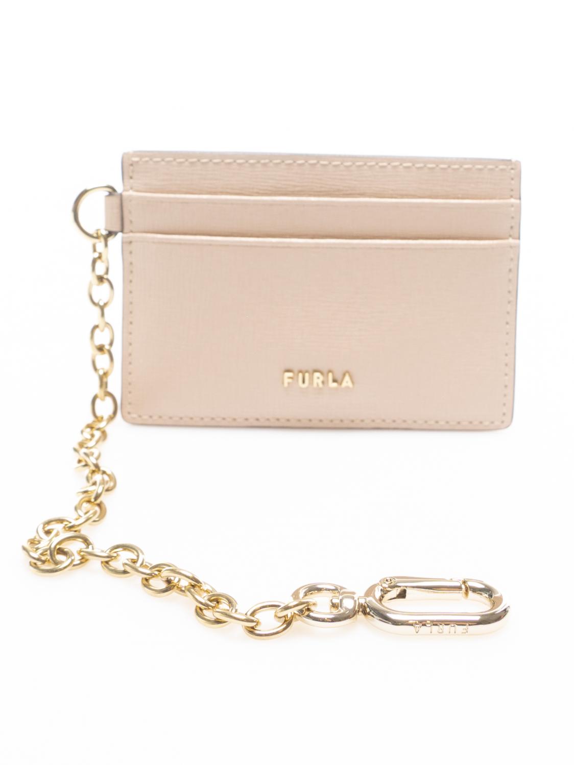 Furla Babylon S Chain Card Holder In Saffiano Leather Ballerina Buy At Outlet Prices