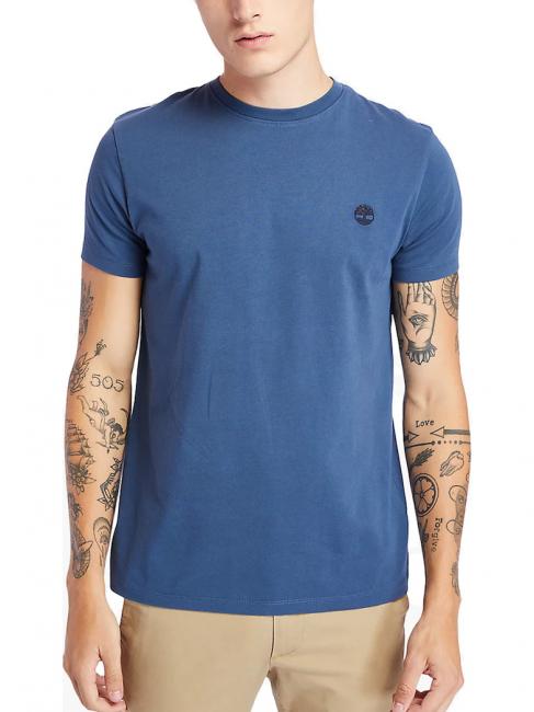 TIMBERLAND SS DUNRIVER CREW Cotton T-shirt dark denim - T-shirt