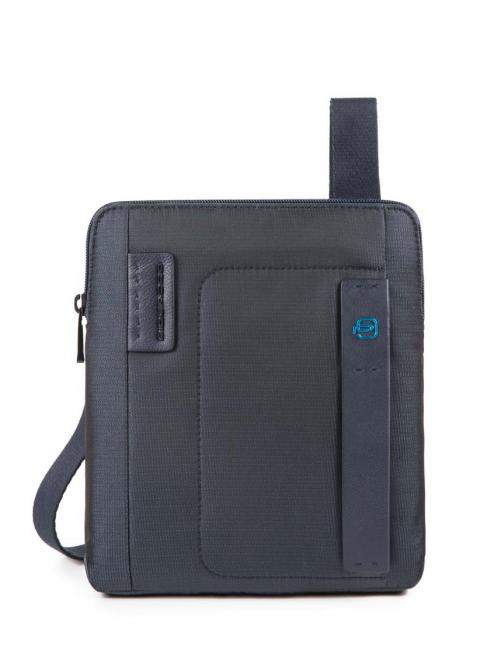 PIQUADRO bag P16 line BLUE CHEVRON - Over-the-shoulder Bags for Men
