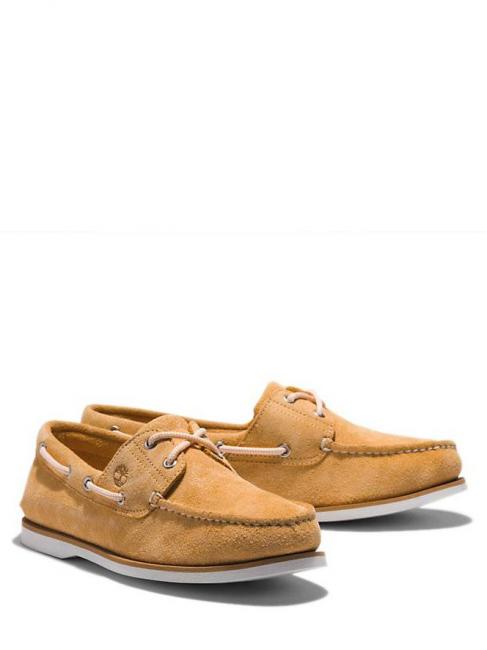 TIMBERLAND CLASSIC BOAT 2 EYE Boat shoes in nubuck leather buff orange - Men’s shoes