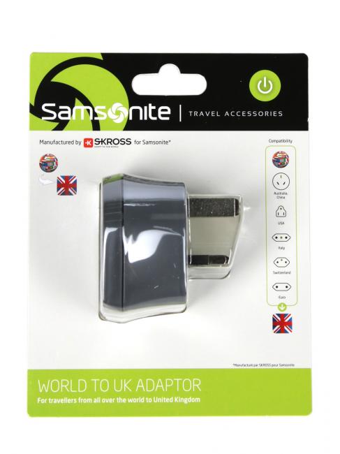 SAMSONITE ADATTATORE Presa elettrica For the United Kingdom Graphite - Travel Accessories