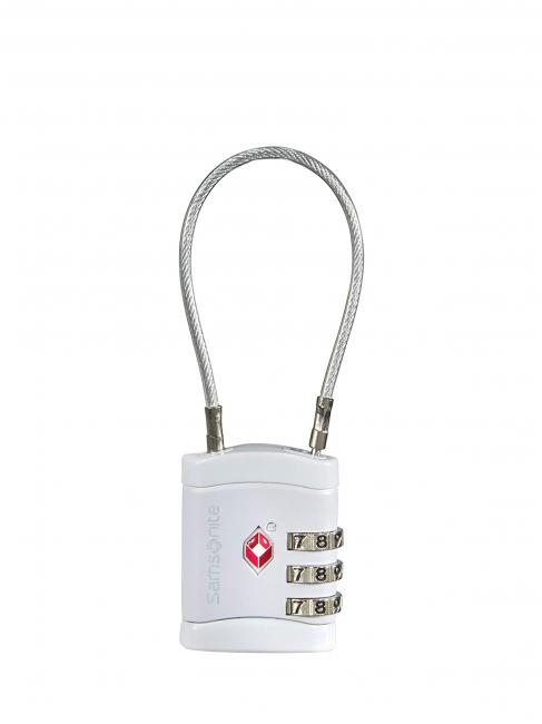 SAMSONITE  GLOBAL TRAVEL Padlock with cable and TSA combination ALU - Travel Accessories