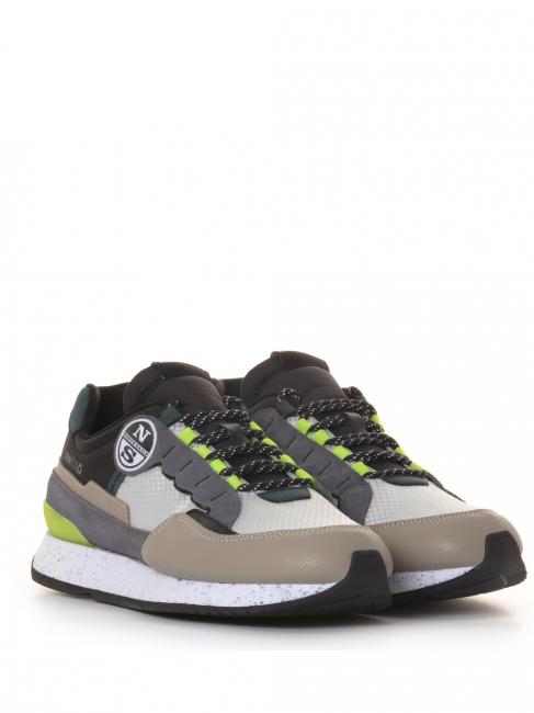 NORTH SAILS RW-03 EARTHQUAKE Sneaker gray / bla / lime - Men’s shoes