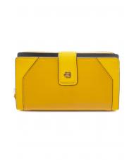 PIQUADRO MUSE Leather wallet Yellow - Women&rsquo;s Wallets - 1