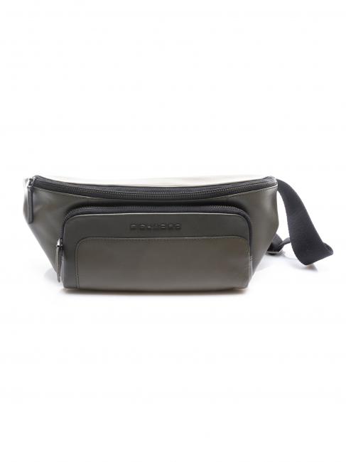 PIQUADRO FEELS Marsupio in pelle FEELS Leather pouch GREEN - Hip pouches