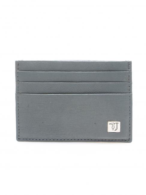 TRUSSARDI Portafoglio in pelle saffiano  GREY - Men’s Wallets