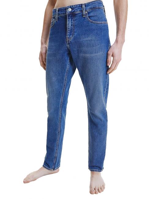 CALVIN KLEIN Jeans slim mid blue denim   bluebl - Jeans