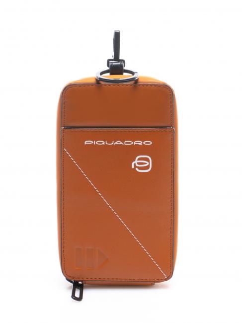PIQUADRO EXPLORER Smartphone cover ORANGE - Tablet holder& Organizer