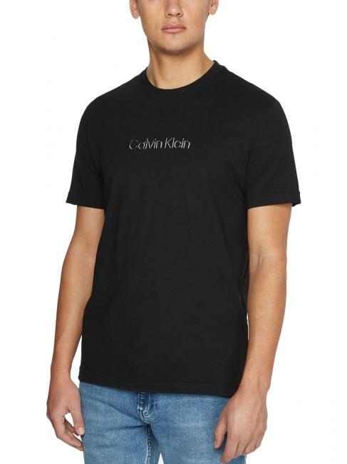 CALVIN KLEIN MULTI COLOR LOGO Cotton T-shirt Ck Black - T-shirt