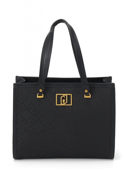 LIUJO Shopping bag in tessuto jacquard  jacq black / black - Women’s Bags