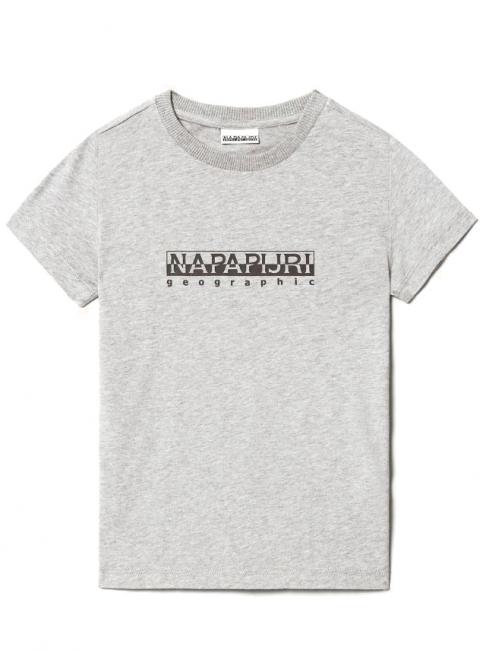 NAPAPIJRI k s-box ss tshirt cotone cotone Cotton T-shirt medium gray melange - Child T-shirt