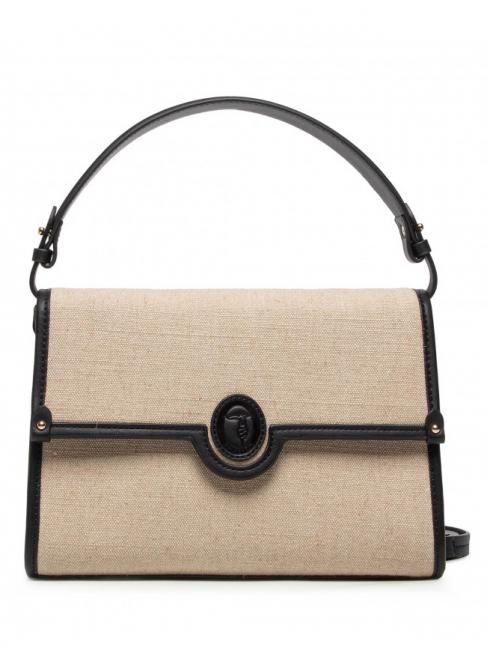 TRUSSARDI HYDRANGEA Briefcase bag with shoulder strap black / string - Women’s Bags