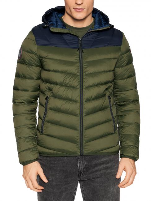 NAPAPIJRI AERONS CB 2 Down jacket with hood green depths - Men's down jackets