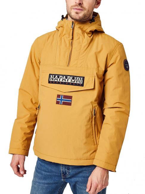 NAPAPIJRI RAINFOREST POCKET 1 Hooded windbreaker wood brown - Men's Jackets