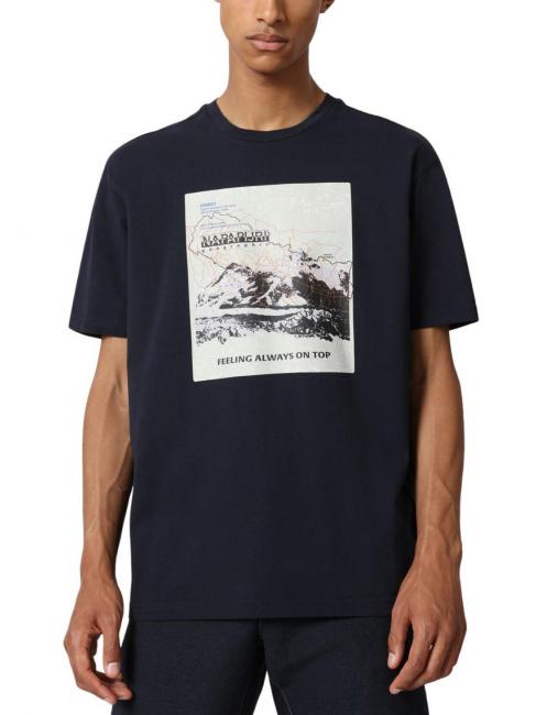 NAPAPIJRI SIRUS Cotton T-shirt wht graphic f6y - T-shirt