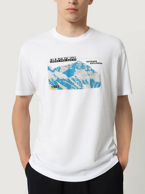 NAPAPIJRI SULE Cotton T-shirt wht grp f8c - T-shirt