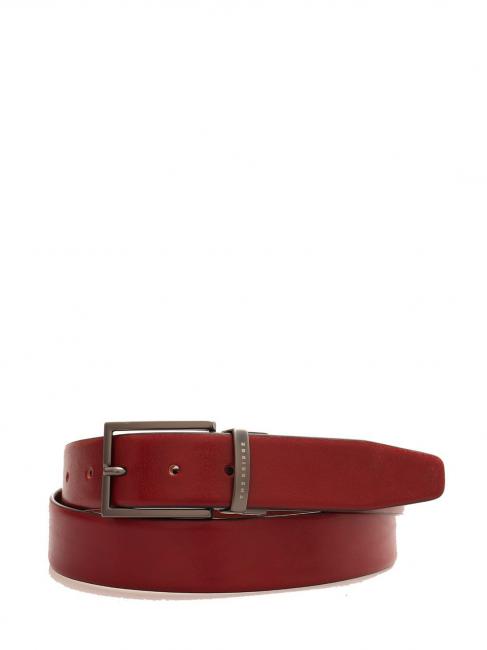 THE BRIDGE BUFALINI Reversible leather belt RED - Belts