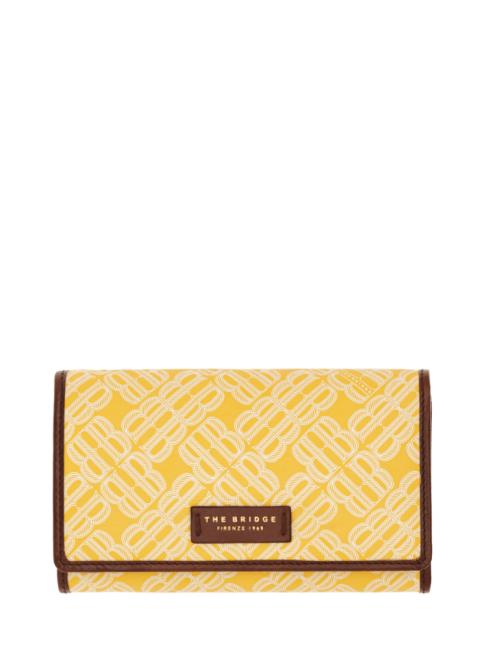 THE BRIDGE ANNA Women's wallet, with coin purse sunflower yellow / gold abb - Women’s Wallets