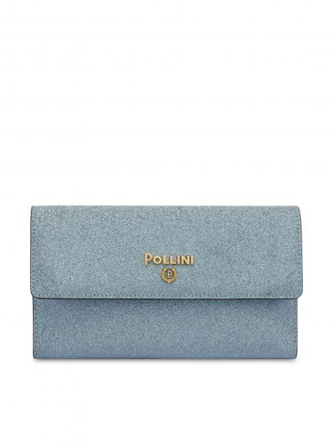 POLLINI RANGE GLITTER CHAIN Wallet with shoulder strap blue - Women’s Wallets