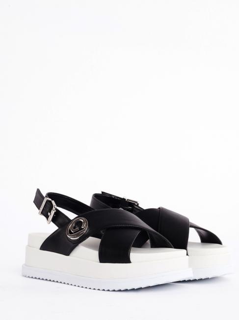 GAUDÌ VERA Fussbett sandals with logo BLACK - Women’s shoes