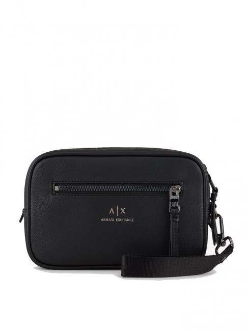 ARMANI EXCHANGE Beauty case con tasca frontale e polsierina  Black - Beauty Case