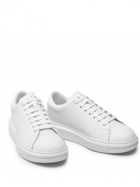 ARMANI EXCHANGE ACTION Leather sneakers OP WHITE - Men’s shoes