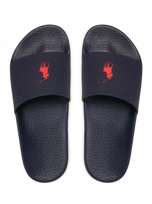 RALPH LAUREN POLO SLIDE Slippers navy / red pp - Unisex shoes