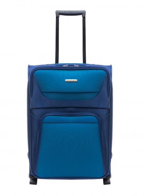 BEVERLY HILLS POLO CLUB TRAVEL Hand luggage trolley, expandable blue - Hand luggage