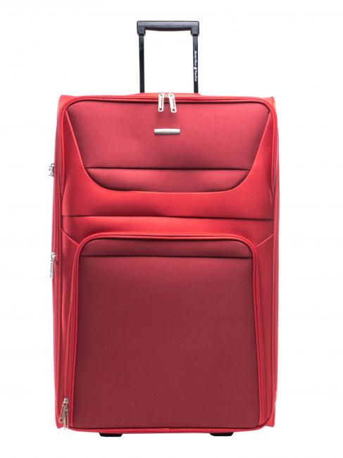 BEVERLY HILLS POLO CLUB TRAVEL Large trolley, expandable RED - Semi-rigid Trolley Cases