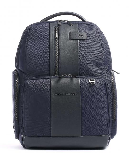 PIQUADRO BRIEF 2  Fastcheck backpack for pc15.6 " blue - Laptop backpacks