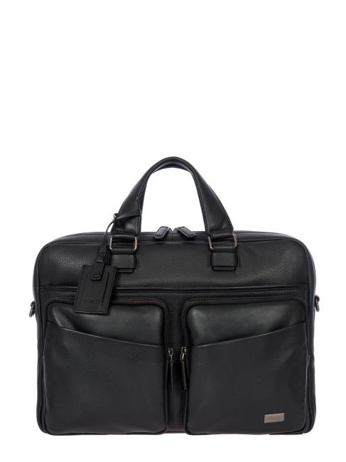 BRIC’S TORINO 15 "laptop briefcase, in leather Black - Work Briefcases
